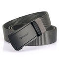 TUSHI Men's Nylon Fabric Knitted Belts Luxury Alloy Automatic Buckle 3.4cm Width 120cm Length Customizable Business Youth Styles