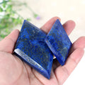 Factory Direct Natural Crystal Craft Rhomboid Slab Lapis Lazuli Slices for Meditation