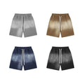 2025 Spray Dye Do Old Men's Shorts Wash Water Retro Cotton Loose Men's Trousers