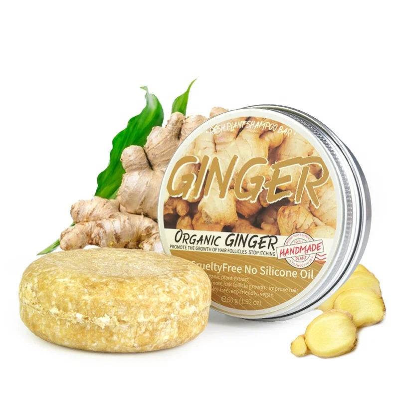 Private Label Tin Box Hair Care Natural Herbal Plant Solid Shampoo Bar