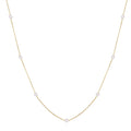Fashion Jewelry 925 Sterling Silver Simple Round Multiple Pearls Gold Plated Necklaces for Women