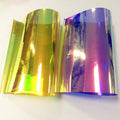 PVC Mirrored Shiny Iridescent Transparent Plastic  Film Chinese Pvc Film Holographic Film for Decoration and Craft