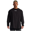 Muscle Brothers Popular Logo Outdoor Exercise Training Quick Dry Fitness Men's Loose Casual Long Sleeves Tshirts