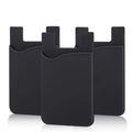Silicone Stick on Cell Phone Wallet Pocket Credit Card Holder Back Phone Case Pouch Sleeve Pocket