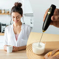 Handheld Portable Automatic Electric Whisk 3-Speed Adjustable Mini Coffee Tamper Wand Rechargeable Food Grade Plastic Milk Foam