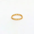 High End 18K PVD Gold Plated Chain Rings for Women Stainless Steel Ring New Gold Jewelry