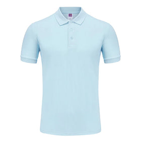Wholesale Custom Polo T-Shirts Unisex Plain 100% Cotton Short Sleeve T-Shirts Men's Polo Shirt Blank