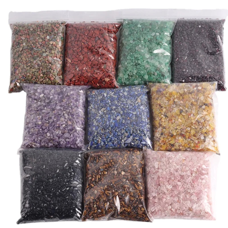 Wholesale Hot Natural Crystal Stone Polished Crystal Gravels Chips Small Tumble Stone for Home Decoration