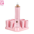 Beiqili Electric Plastic+silicone Pink Nail Polish Eyelash Glue Shaker Hand-Free 10-Second Wake-Up Makeup Brush Cleaner OEM