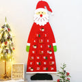 24 Day Advent Calendar Santa Felt Pendant for Christmas Decoration Pendant Countdown