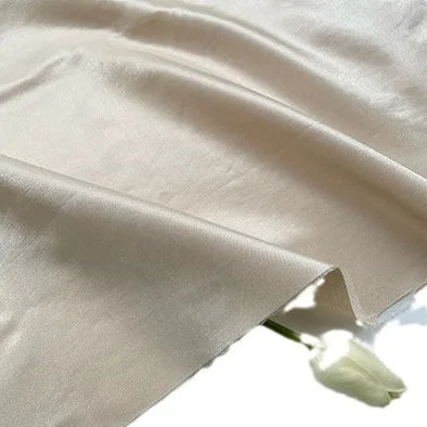 Glass Silk Linen High-quality Fantasy Color Apricot Luster Delicate Drape Linen Fashion Fabric Dress Fabric Tissu De Mode En Lin