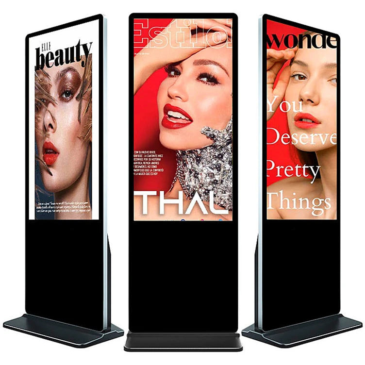 55 Inch Floor Standing Lcd Tv Advertising Touch Screen Digital Poster Kiosk