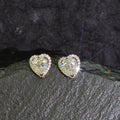 Ilona New Sparkling Heart-shaped Earrings 925 Silver Earrings Moissanite for Women's Stud Earrings