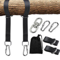 Heavy-Duty Adjustable Outdoor Tree Swing with Durable Webbing Safety Rope Hanging Straps for Kids