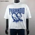 Super Heavy 320gsm 100% Cotton Thick Oversized Drop Shoulder Tshirt Heavyweight Men's Streetwear Tshirt Cropped Boxy Fit T Shirt