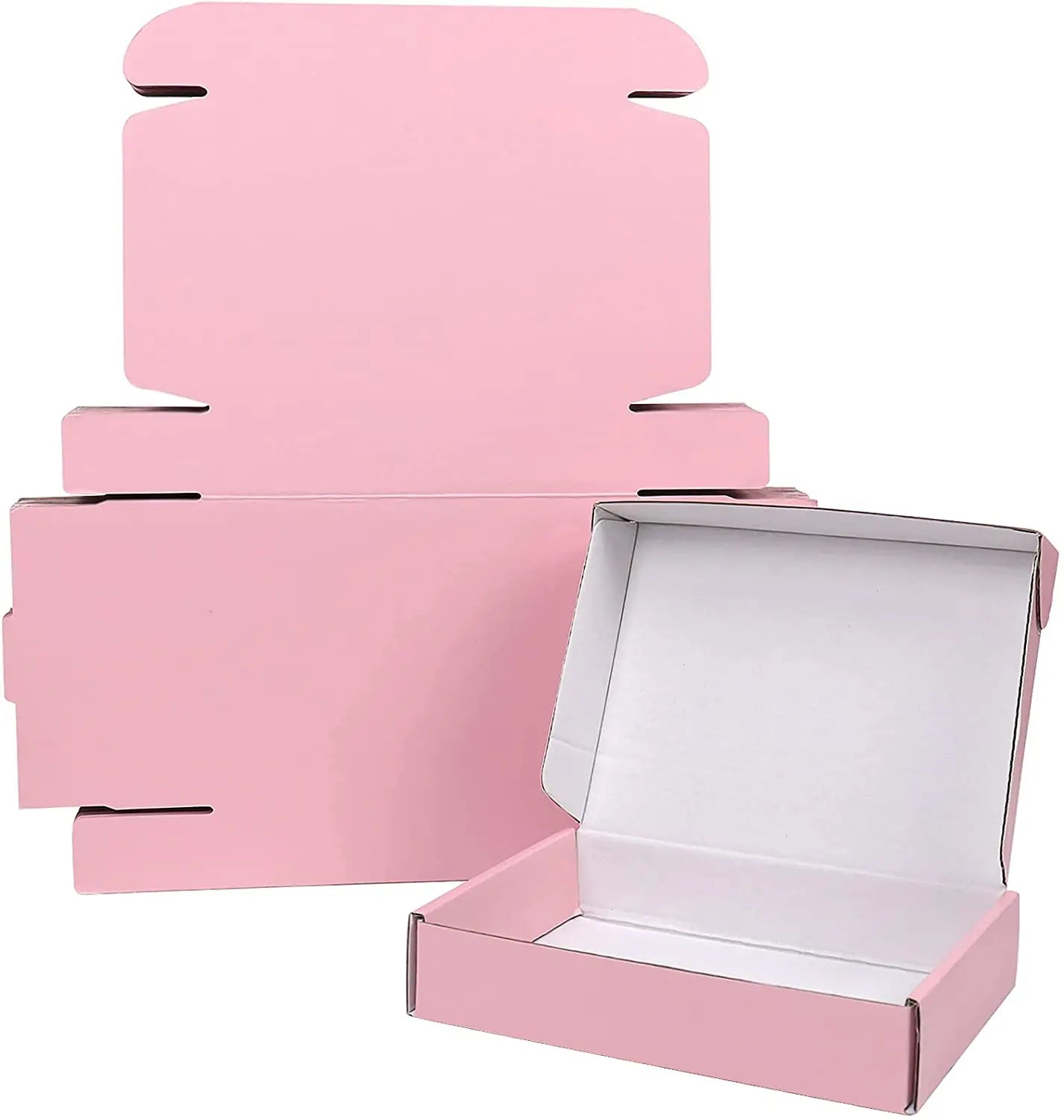 8x5.5x1.6 Inches Pink Shipping Boxes Set of 20 Small Corrugated Cardboard Packaging Boxes Mailing Boxes for Jewelry Gift