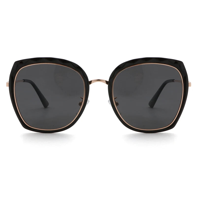 Shenzhen Factory Fashionable Gold Frame Sunglasses High End Unisex Polarized Sunglasses Stylish Design