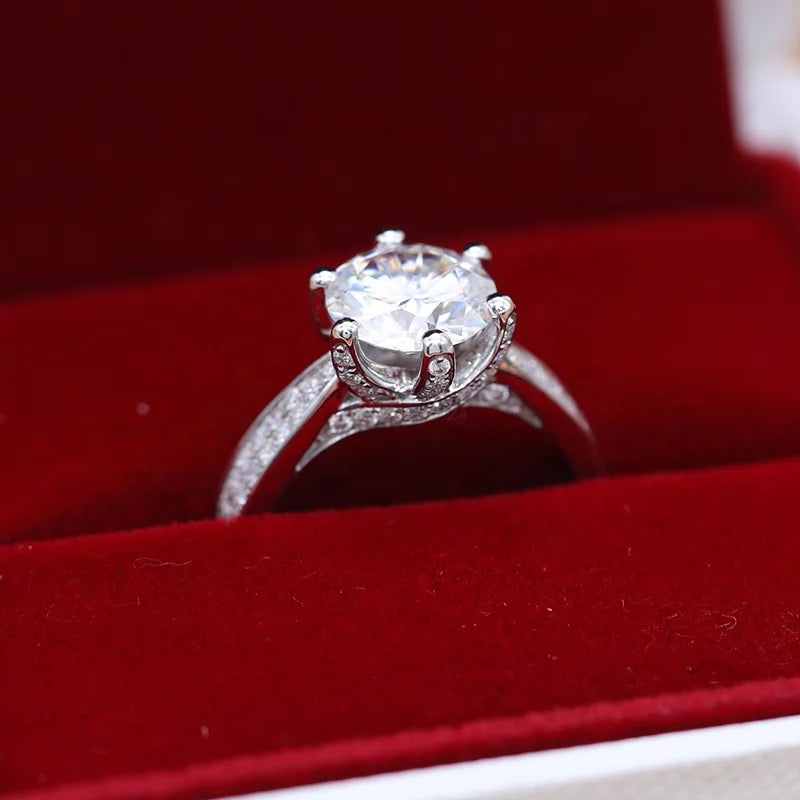 Diamond Jewelry 2ct DE Color VS CVD Lab Grown Diamond 14K Solid Gold Wedding Rings