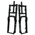 Double shoulder fat bike fork fat bicycle bicycle 20" 4.0" air forkes Snow MTB Moutain 20inch Bike Fork 135mm magnesium alloy