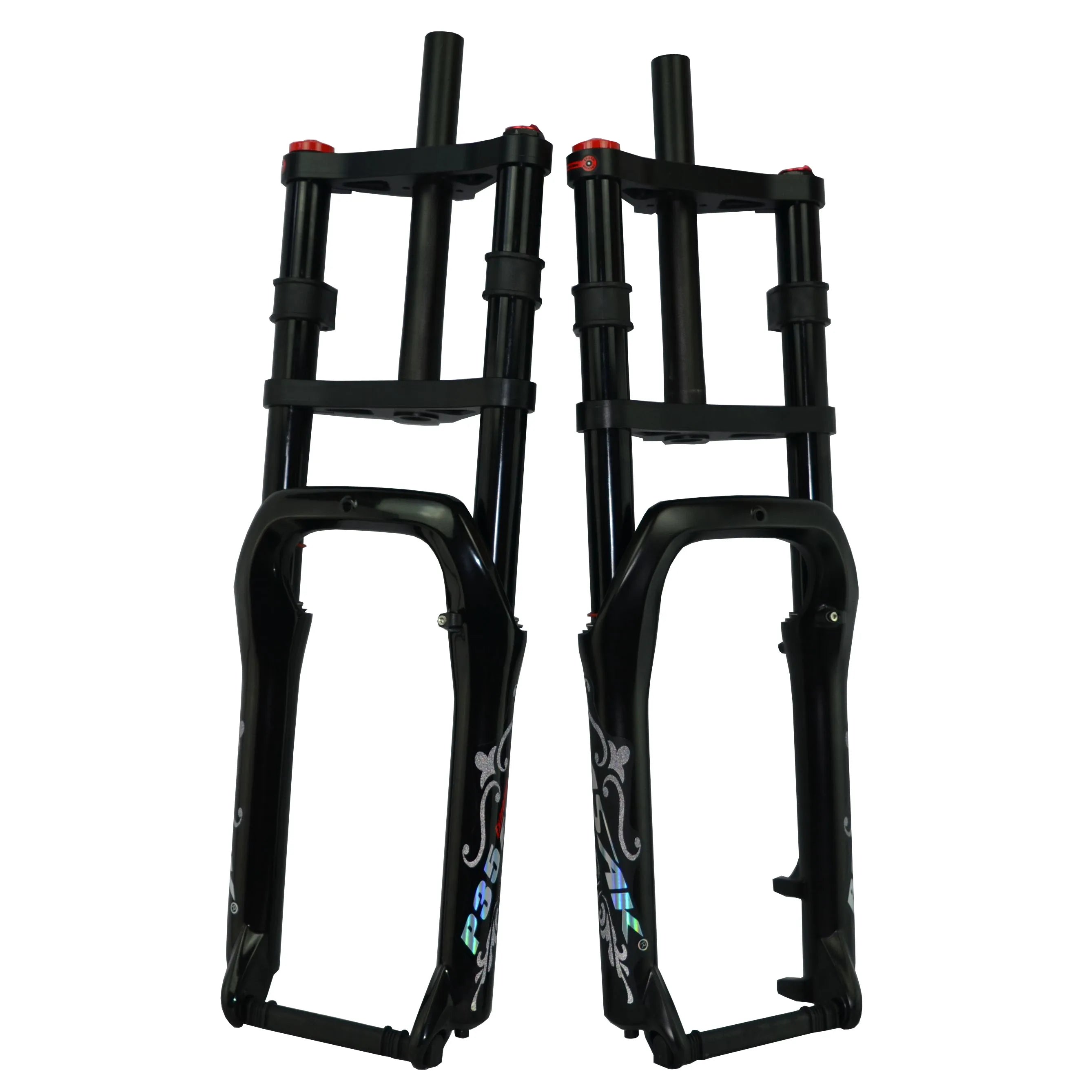 Double shoulder fat bike fork fat bicycle bicycle 20" 4.0" air forkes Snow MTB Moutain 20inch Bike Fork 135mm magnesium alloy