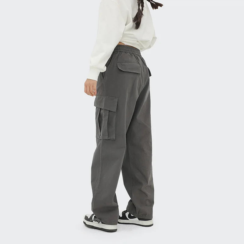Elastic Waist Cotton Pants 2022 Wholesale Men Stacked Pants Khaki Blank Custom Cargo Pants Men