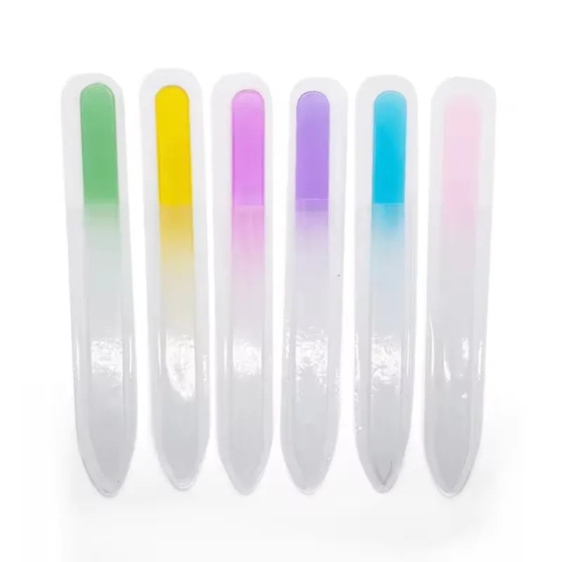 Crystal Glass Nai File for Manicure Gel Polish Nails Accessories and Tools Art Nail Parts Stylist Supplies Polisher Professional