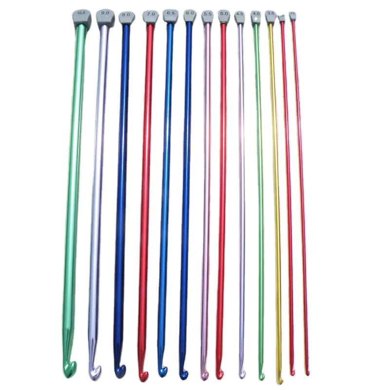 High Quality Colorful Single Handle Knitting Needle Tool Sweater Needle Crochet Hook