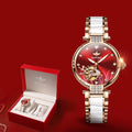 OUPINKE Top Brand Luxury Automatic Mechanical Watch Women Sapphire Mirror Waterproof Luminous Diamond Japan Movement Wristwatch