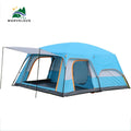 Portable Outdoor Oxford Tent for Luxury Family Camping Two Bedrooms and One Living Room Well-Ventilated for Summer