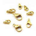Wholesale Jewelry Making Findings 18k Gold 304 Stainless Steel Lobster Claw Clasp for Jewellery
