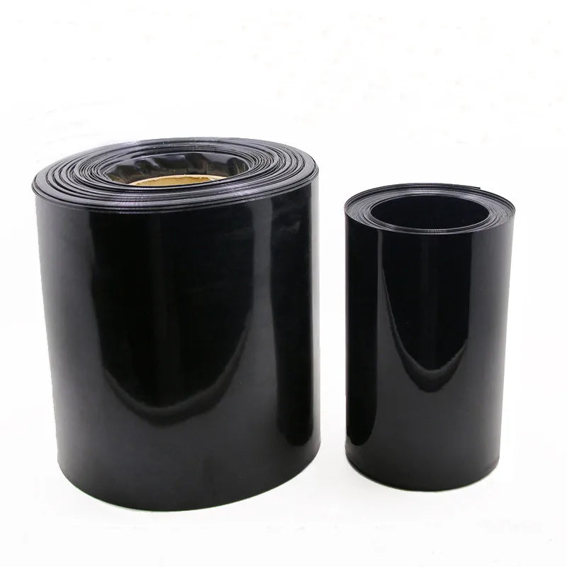 120mm  250mm 280mm 300mm 350mm 450mm 500mm  Black  Color PVC Heat Shrinking Film for Wrapping Battery Packs