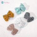 B.PHNE Handmade Glitter Sequins Hair Bow  Clips for Girls Headband Hair Accessories Kids Hair Bows Without Clip