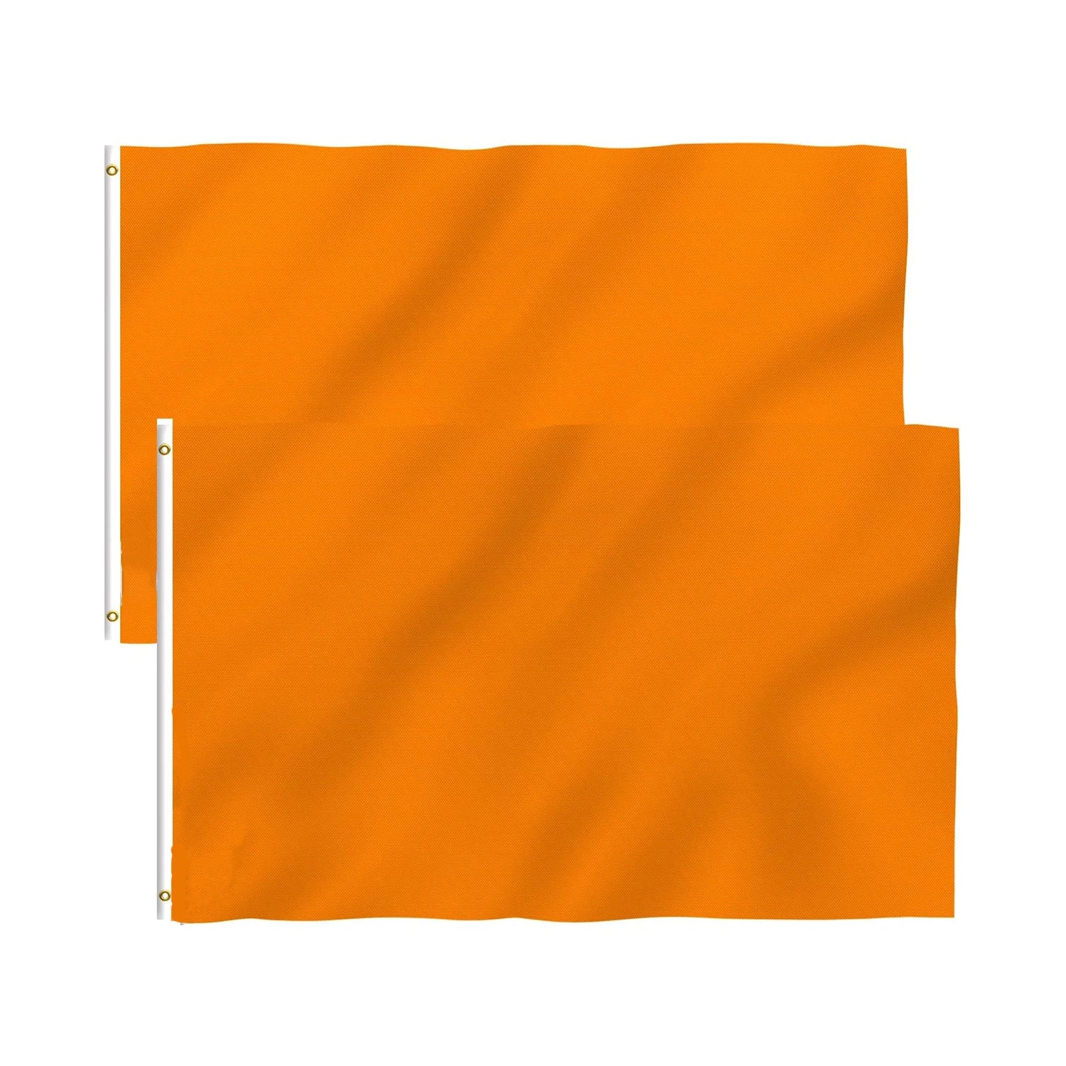 Factory Direct Price Customization of 3*5ft of Brightly Colored Solid Orange Flag