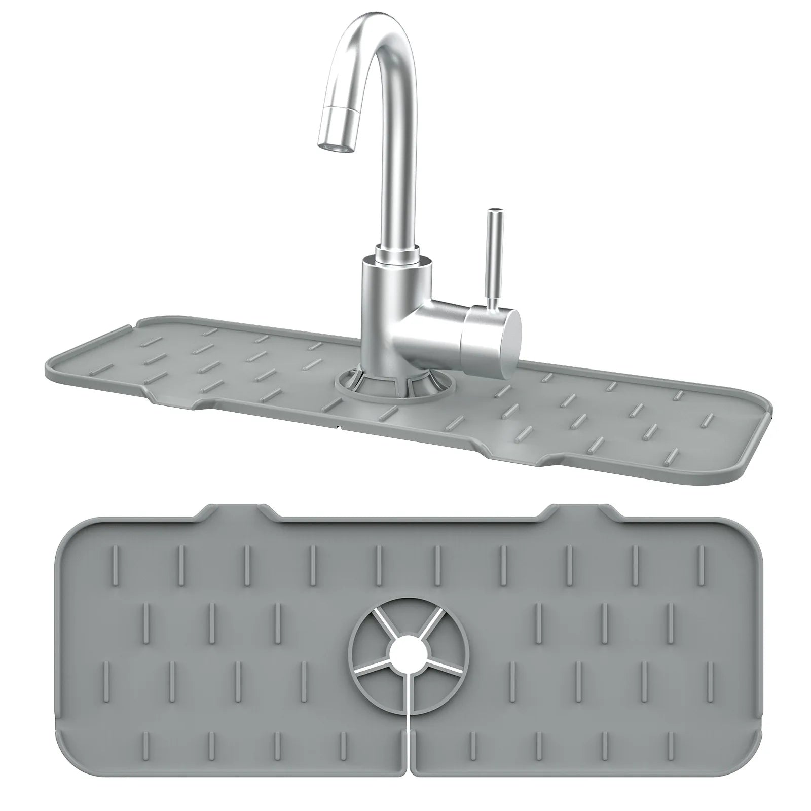 Hot Sell Silicone Faucet Splash Mat Water Draining Pad Silicone Sink Splash Guard Mat for Kitchen