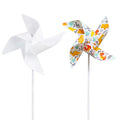 New Transfer Printing Windmill Sublimation Blank Double Side Printing PET Plastic Windmill Sublimation Windmill