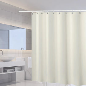 Factory Price White Waterproof Shower Curtain Liner 80x180cm Polyester Bathroom Curtain Rooms Bath Curtains
