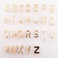 26 English Letters Metal Purse and Bag Label Personalized Plated Labels