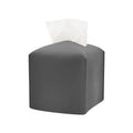 Modern Square Tissue Box Cover Holder Waterproof PU Leather Decorative Organizer Bottom Belt for Tabletop Bathroom Car Office