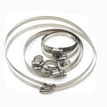 DIN 3017 SUS304 SUS 316 Stainless Steel Hose Clamp American Adjustable Pipe Clamp Worm Gear 201 304 Stainless Steel Hose Clamps
