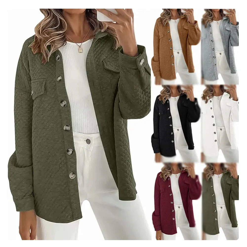 Winter Woman Fashion Casual Sleeve Jacket Women Blank Coats Wholesale Ladies Clothing