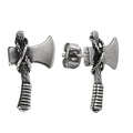 Unisex Wear Ear Piercing Nordic Design Stainless Steel Earrings Norse Axe Earring Viking Jewelry