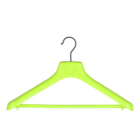 Men's Yellow Eco-friendly PS Garment Display Hanger Chrome Hook ISO9001 Certified Multifunction Injection-Molded for Clothing-yy