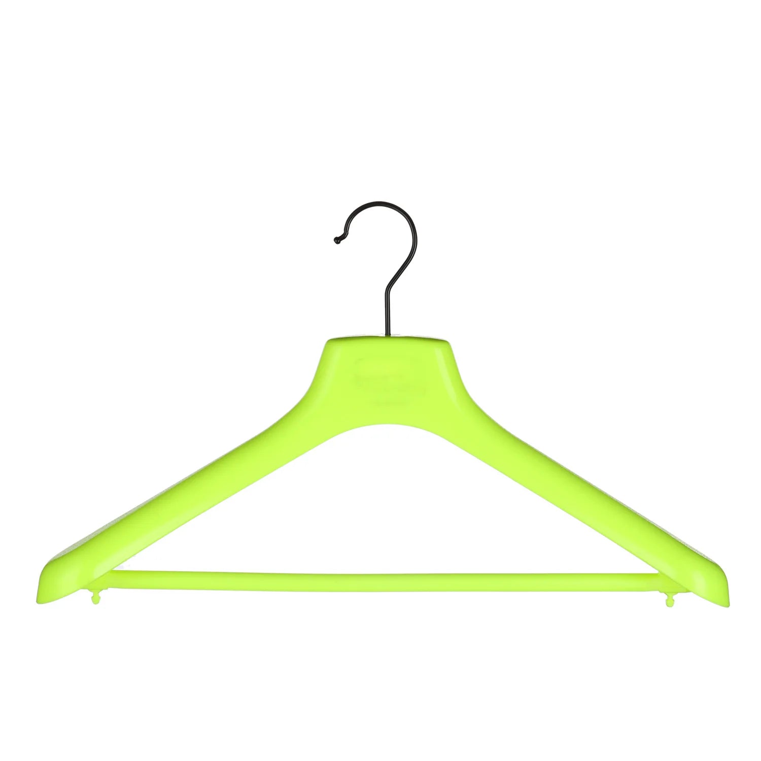Men's Yellow Eco-friendly PS Garment Display Hanger Chrome Hook ISO9001 Certified Multifunction Injection-Molded for Clothing-yy