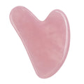 Crystal Crafts Hot Selling Natural Energy Stones gua sha set pink Crystal Guasha Scrapping Plate Guasha Massager Jade Guasha Tools