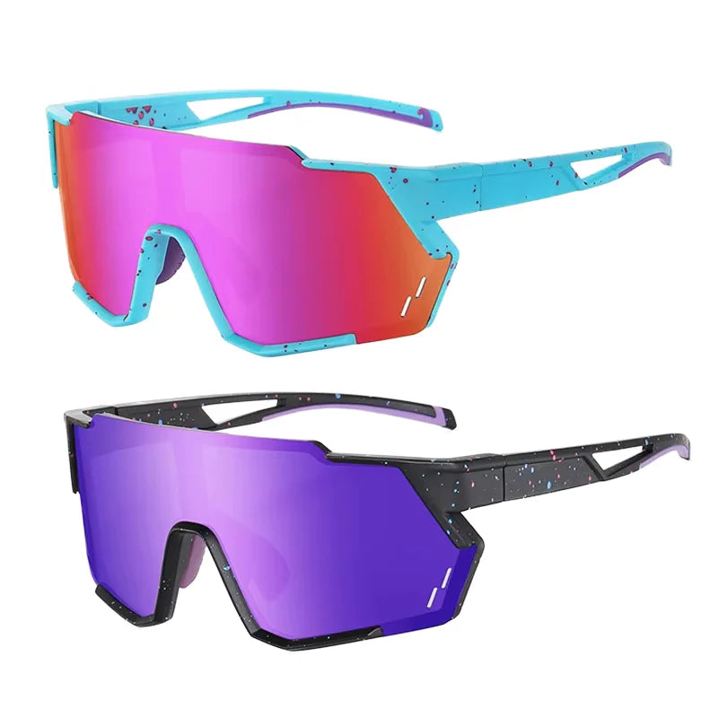 2025 Custom Polarized Sports Sunglasses for Men & Women Pink Lens Color Outdoor Eyewear for Running Cycling Eye Protection