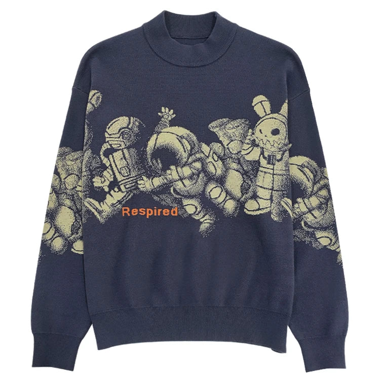 New Arrival Winter Fashion Men's Jacquard Sweater Crew Neck Male Sweater Pullover Man Knitted Men's Sweater