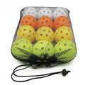 Customized Logo 12-Piece Set USAPA 40 Holes Pickleball Balls Colorful Hollow Golf Balls for Family Sports Entertainment Sports