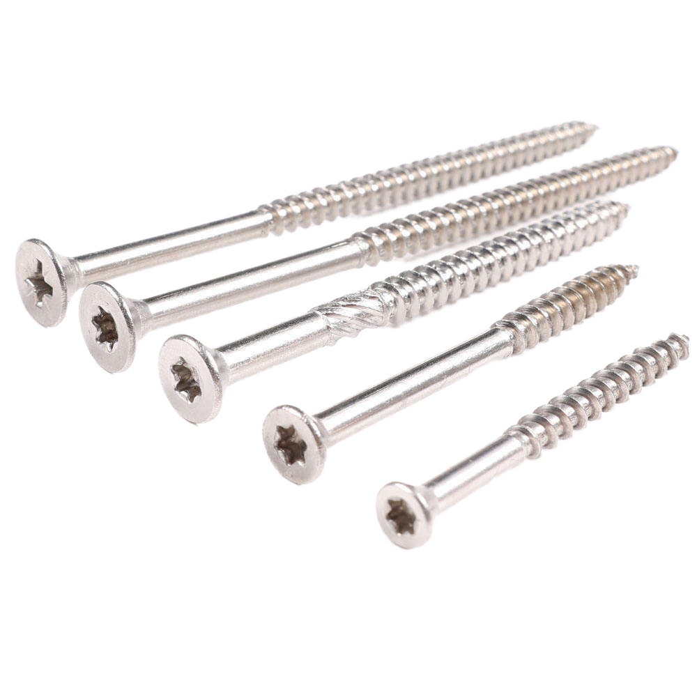 Countersunk Head plum groove Screws with Ribbed Knurling Workers Solar Photovoltaic Tip Cut Tail Wood Screws