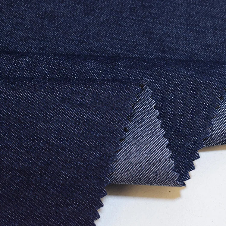 Twill Woven 10S 9oz 65% Cotton 33% Polyester 2% Spandex Elastic Denim Fabric for Jeans
