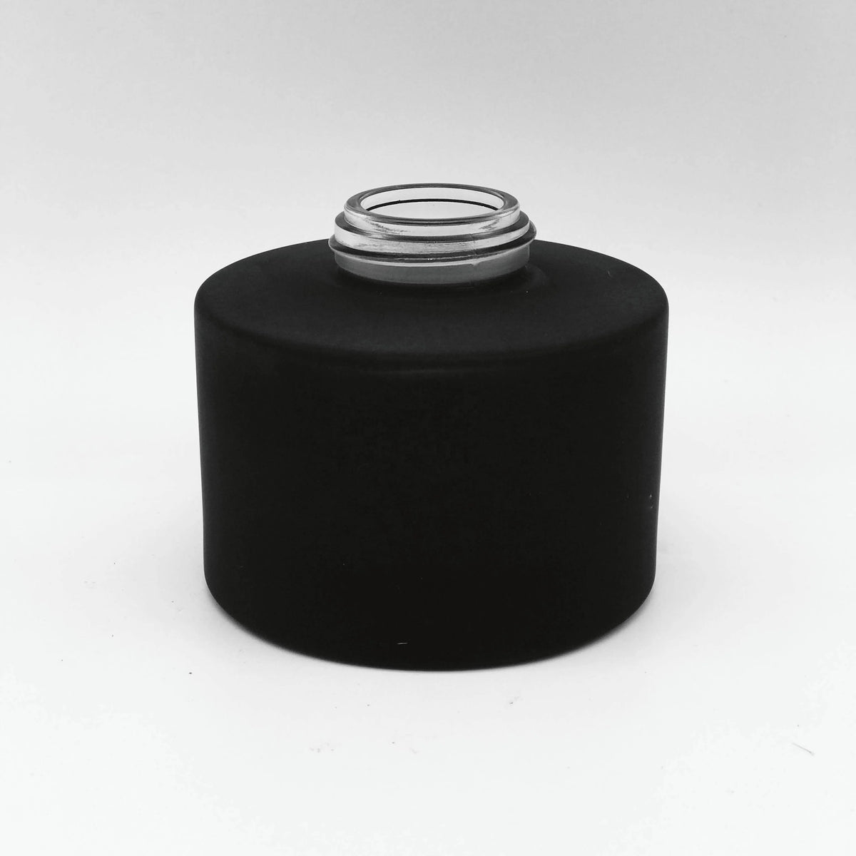 HONGYU 200ml round Glass Aroma Diffuser Bottle with Reed Sticks Black Screw Cap Seal for Room Sprays Wholesale Glass Bottles